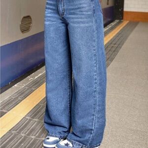 SHEIN PETITE WIDE LEG JEANS